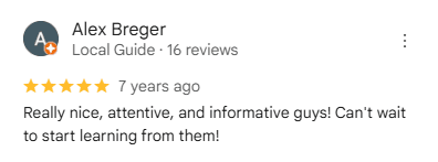 Review from Alex Breger