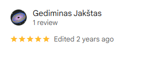 Review from Gediminas Jakstas