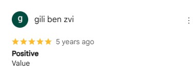 Review from Gili ben zvi