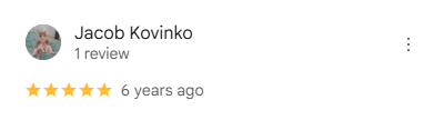 Review from Jacob Kovinko