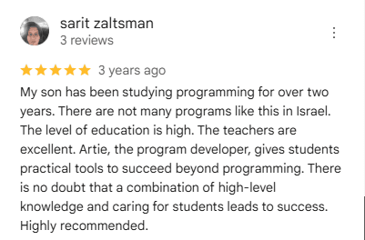 Review from Sarit Zaltsman
