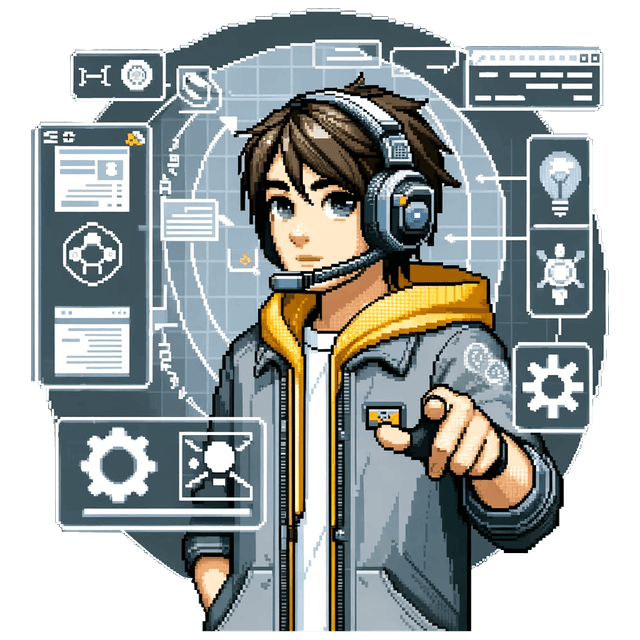 GameReady character pointing towards contact form