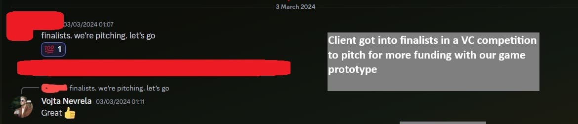 Client testimonial screenshot showing positive feedback about GameReady optimization services