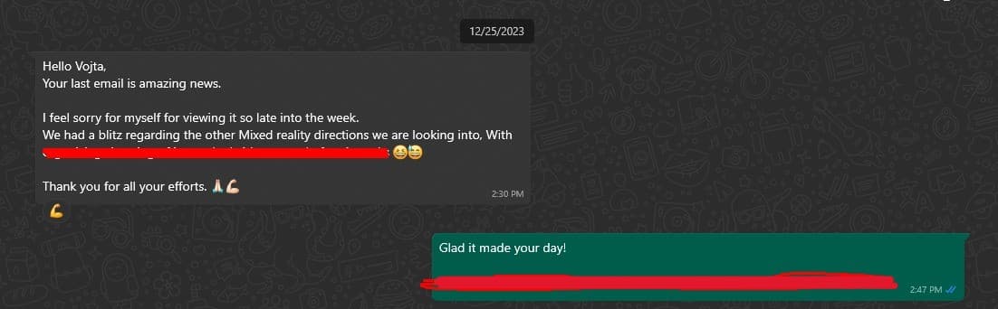 Client testimonial screenshot praising GameReady performance optimization results
